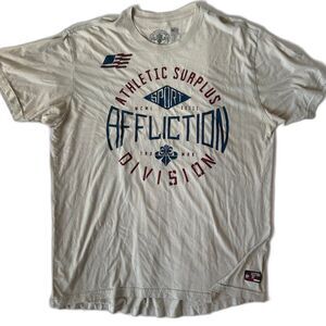 Affliction Surplus Sport Shirt Mens 3XL Graphic Logo Tee Fluer de Lis